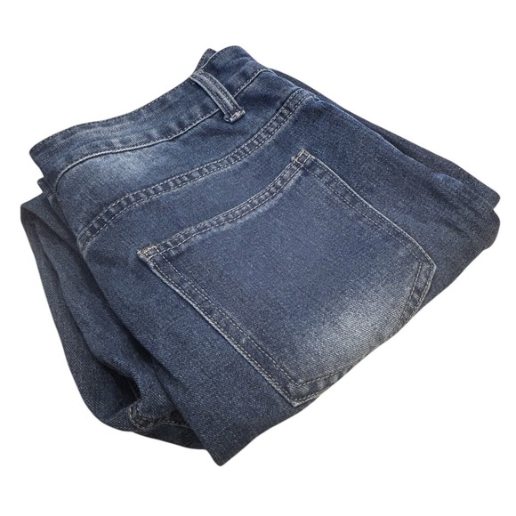 Unbranded Blue Jeans Size 16/L 33" x 29" Nice Heavyweight Cotton Denim NEW - Picture 2 of 6